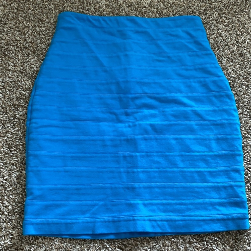 EXPRESS Teal Bandeau Skirt